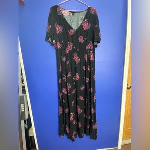 Long flowy floral dress